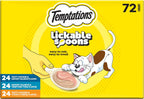 Temptations Lickable Spoons, Soft Lickable Cat Treats, Adult Wet Cat Treats, Savory Salmon and Tempting Tuna Flavor, 4 Spoons, Pack of 12 (48 Total) - Image 13