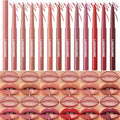 Langmanni 12 colors matte velvet lip liner set front view