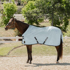 Equinavia Gard Horse Fly Sheet, UV Protection Mesh Design, Lightweight Nylon Turnout Cover, Breathable Summer Protection, Equine Fly Sheet for Horses and Ponies, Silver Grey/Turquoise - Image 10