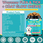 Premium dog tick prevention daily supplement jar top perspective