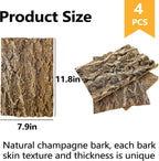 Natural champagne wood reptile backdrop panels cut to fit a custom glass lizard enclosure.