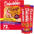Delectables Squeeze Up Non-Seafood Variety Pack, Creamy Squeezable Puree, Lickable Wet Cat Treats, Grain Free, No Added Fillers, No By-Products, No Added Preservatives, 0.5 Ounces Tube, 54 Tubes Total - Image 11