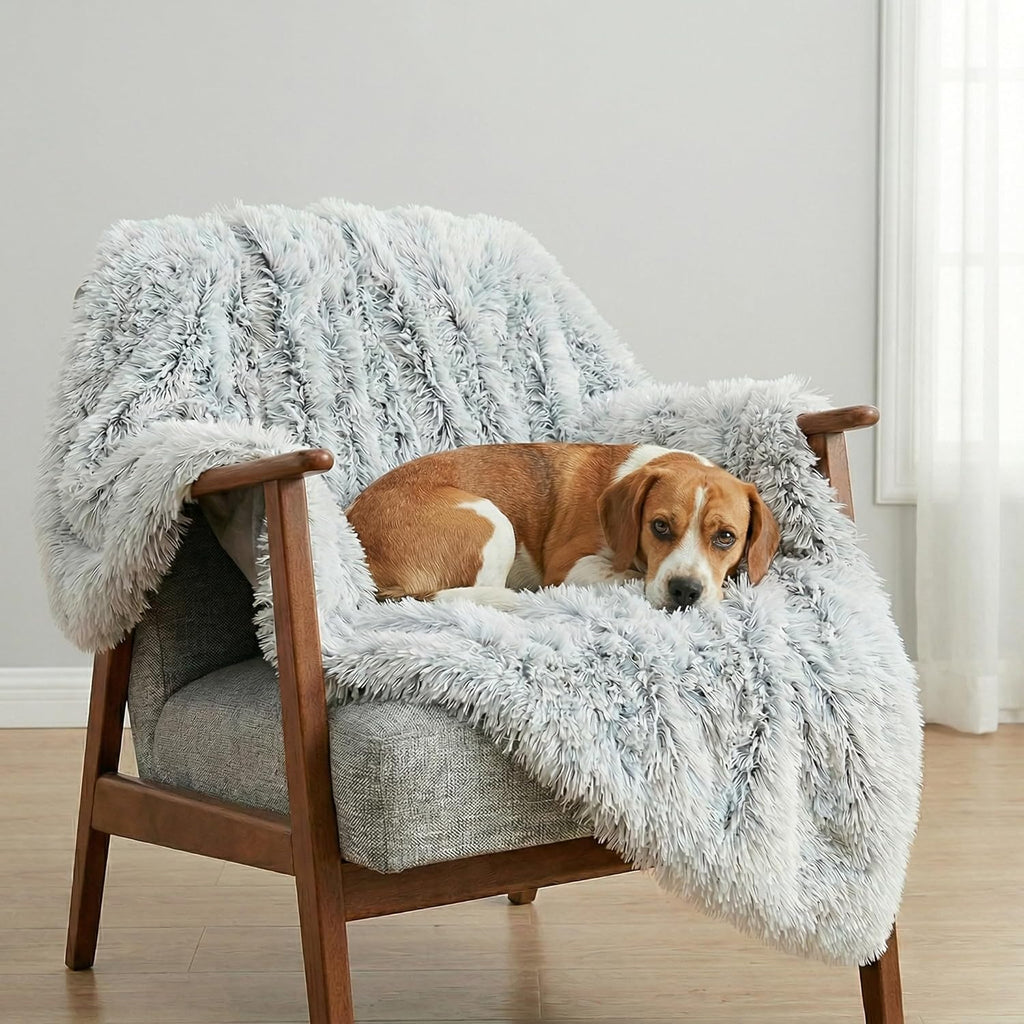 PJYuCien Dog Blanket for Dogs, Puppies and Pets, Lightweight & Portable Fluffy Fleece Throw, Super Soft Plush Cat Blanket for Couch/Car Seat/Furniture, Machine Washable, 16"x24", Grey - Image 13
