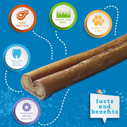 Jack and Pup all natural beef pizzle dog treats for medium and large dogs