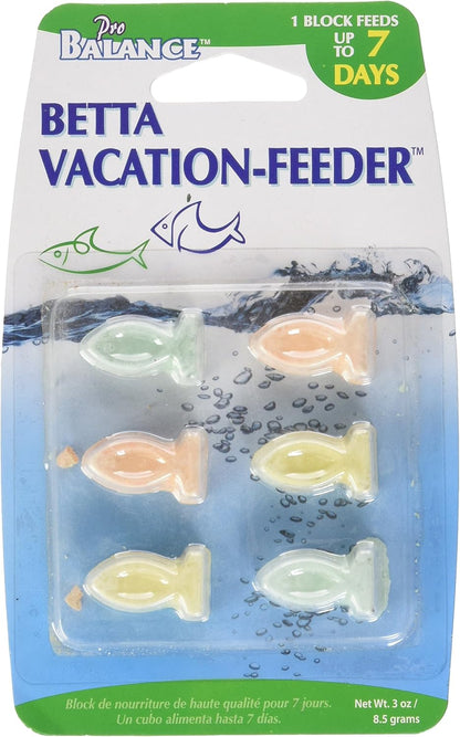 Penn Plax Pro Balance 7-Day Betta Blocks aquarium fish food front view