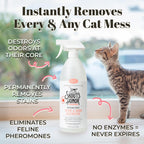 Professional strength cat urine odor neutralizer for carpets and home rugs