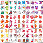 Sellentduct 180 Pieces Valentine's Day kids temporary tattoos front packaging view.