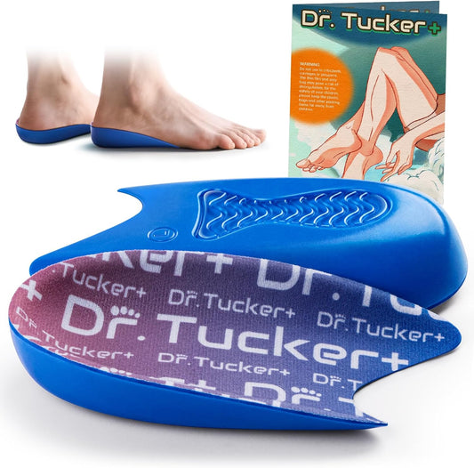 Dr.Tucker+ Achilles Tendonitis Relief Insoles blue orthotic inserts for heel support
