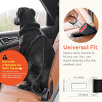 Arca Pet dog seat belt swivel mechanism for tangle-free use