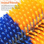 Side profile of Kunbeien livestock massage brush for horses