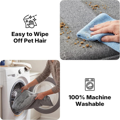 Veehoo durable dog mat being machine washed