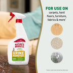 Nature's Miracle pet stain remover safe for furniture fabrics
