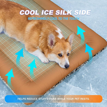Cooling ice silk side of Wanpeegoo cat and dog mat