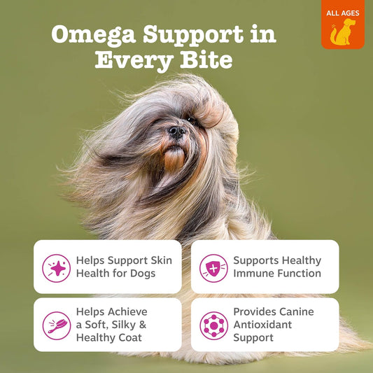 Zesty Paws Omega 3 dog allergy relief chews salmon flavor