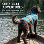 ASENKU Dog Life Jacket for Swimming & Boating, High Buoyancy Dog Life Vest with Rescue Handle, Reflective & Adjustable Fit for Small to Large Dogs (Blue, XL) - Image 9