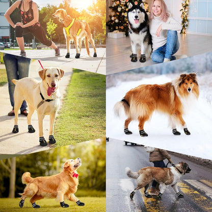 DcOaGt size 9 dog boots set of four for large breeds