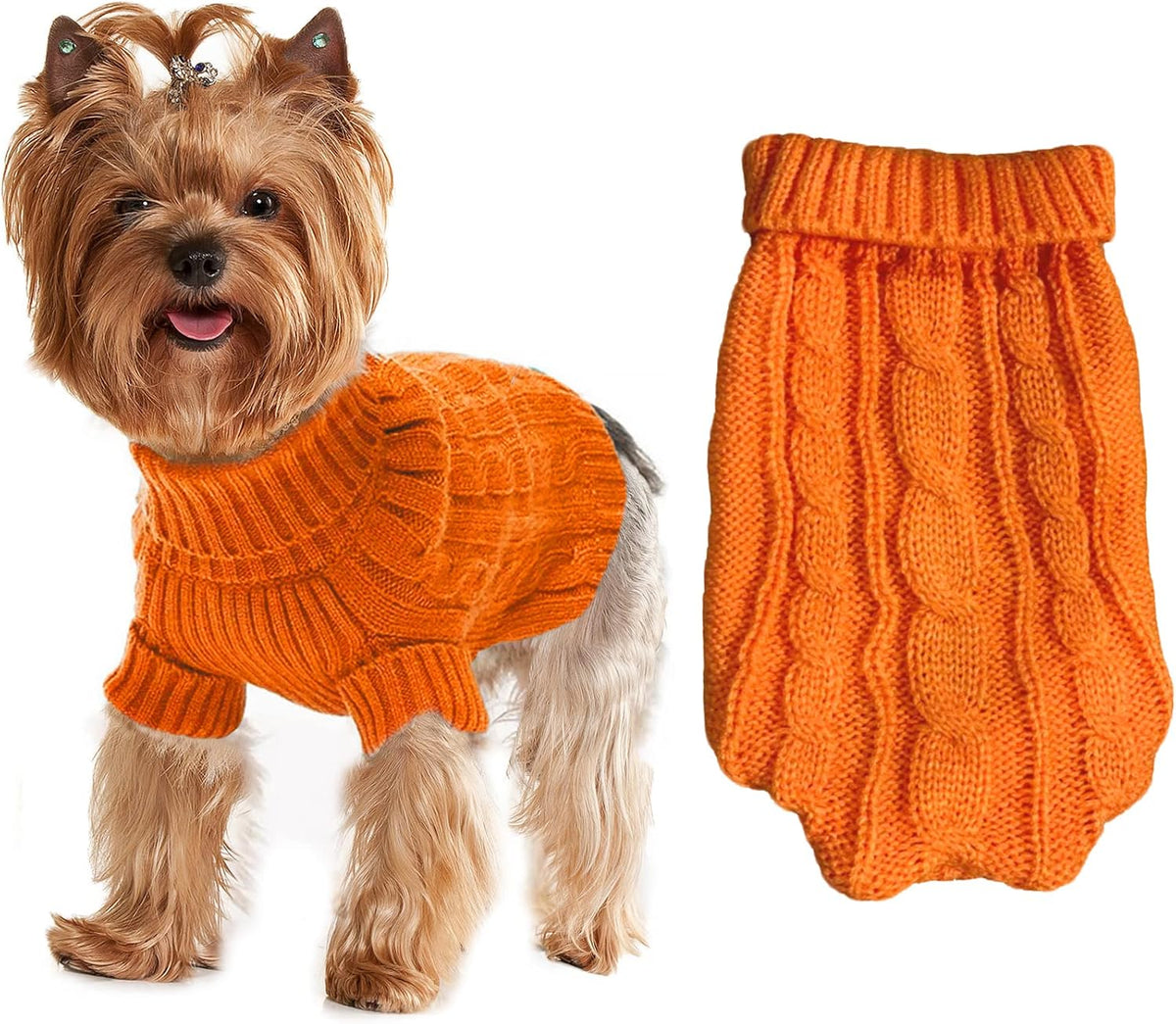 Premium stretchable acrylic pet jumper for toy dog breeds