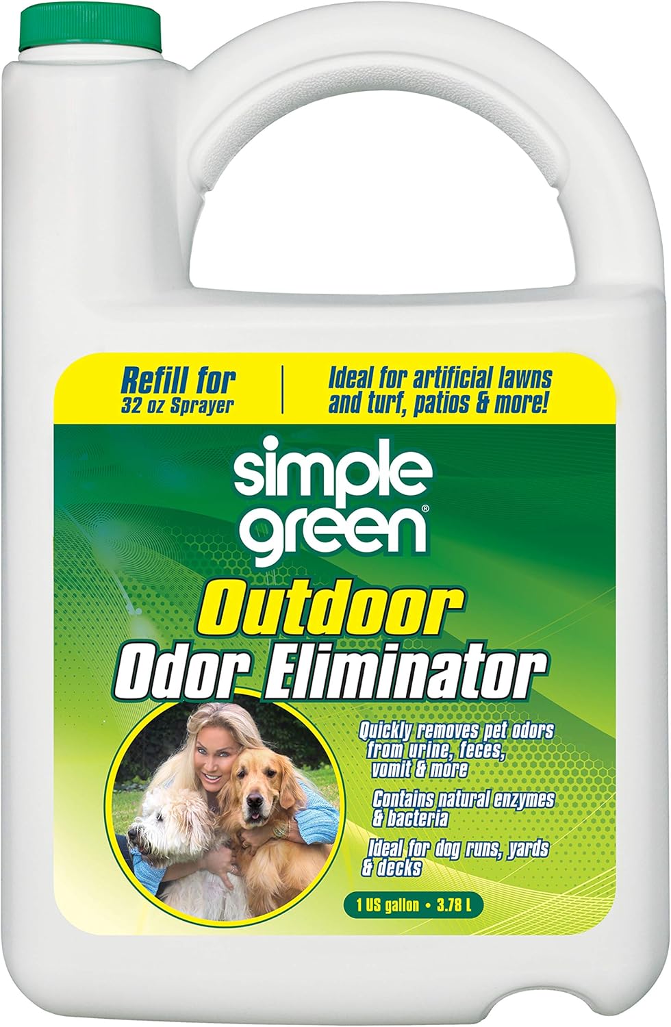 Simple Green Outdoor Odor Eliminator for Pets, Dogs, 1 gallon Refill - Ideal for Artificial Lawns & Patio, Milky White (Pack of 2) - Image 10