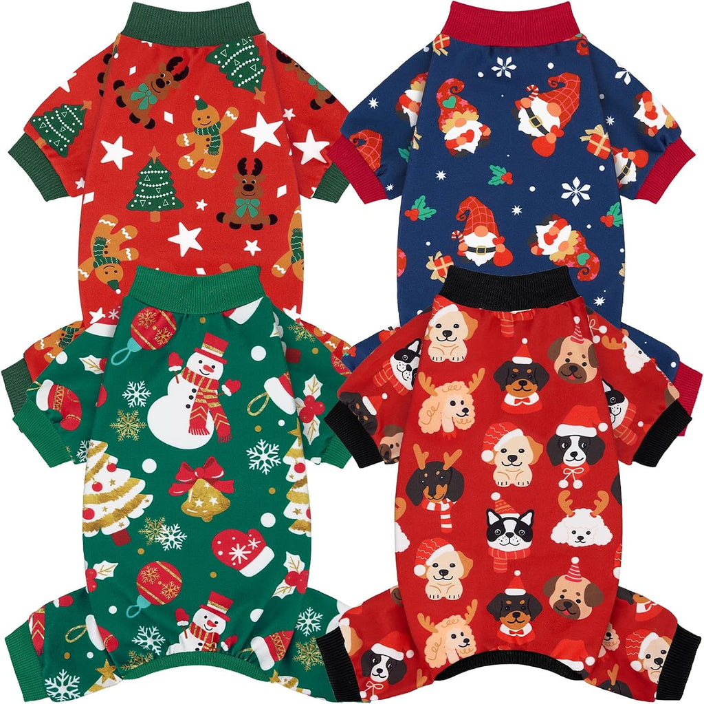 XPUDAC Dog Pajamas Clothes for Small Dogs Boy Girl, Doggie Pjs Puppy Onesies Outfits Pet Clothes for Dog Cat Christmas Pajamas, 4 Styles (Universe, Medium) - Image 9