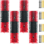 Livestock Scratch Brush With Spring Iron HolderAnimal Back Scratching Brush Including 4pcs goat brushes, 4 stands and accessories For Cow,Cattle,Sheep, Horses,PigsMassage Grooming ToolYellow - Image 10