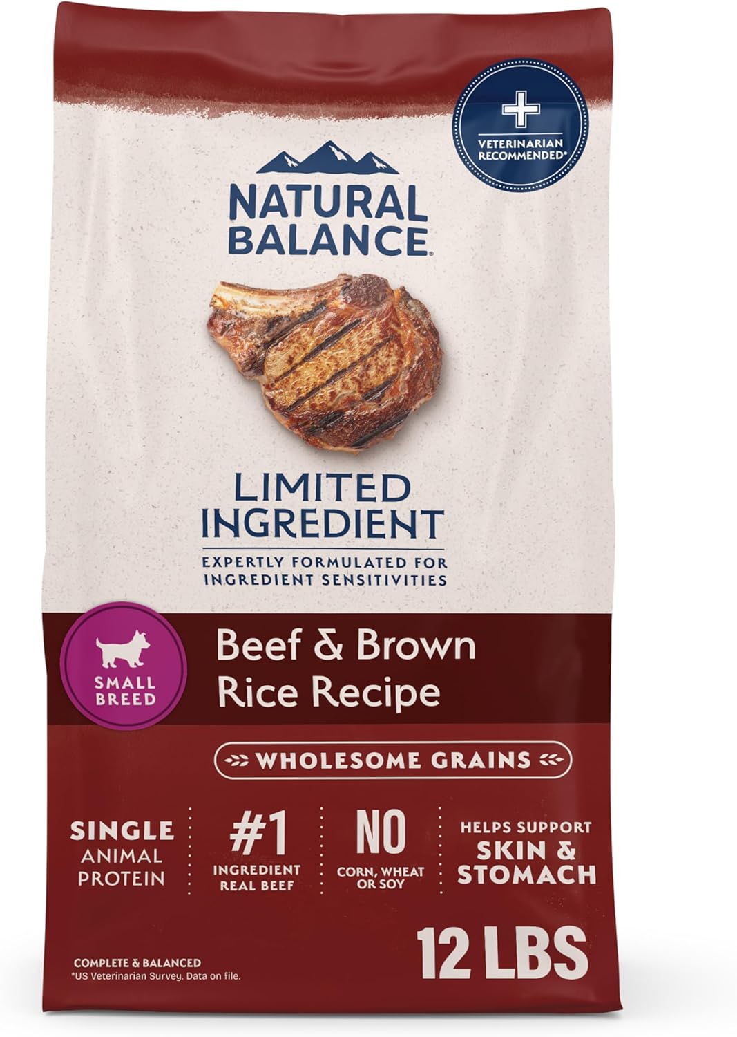 Natural Balance Limited Ingredient Small-Breed Adult Dry Dog Food with Healthy Grains, Beef & Brown Rice, 4 Pound (Pack of 1) - Image 11