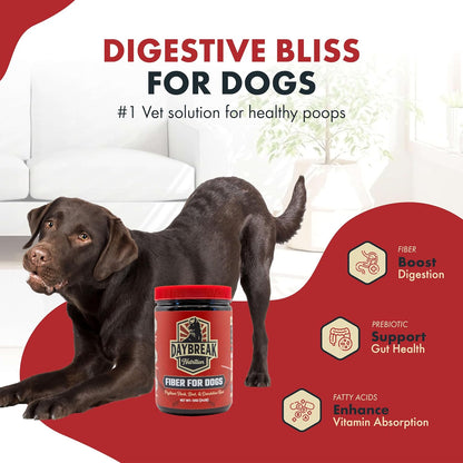 Daybreak Nutrition canine digestive supplement powder label