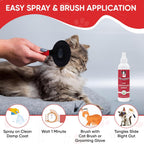 Alcohol free and paraben free cat fur detangler