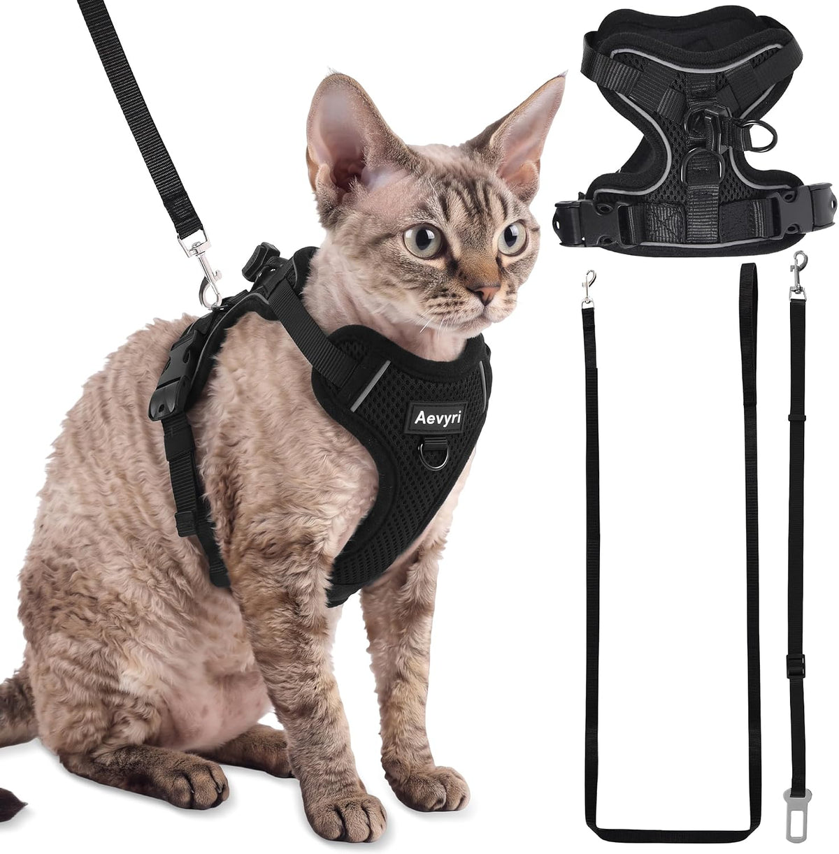 Cat Harness, Cat Harness and Leash for Walking,Adjusted in Four Directions - Image 15