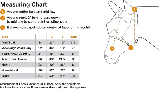 Side profile of Cashel horse fly mask showing ear coverage