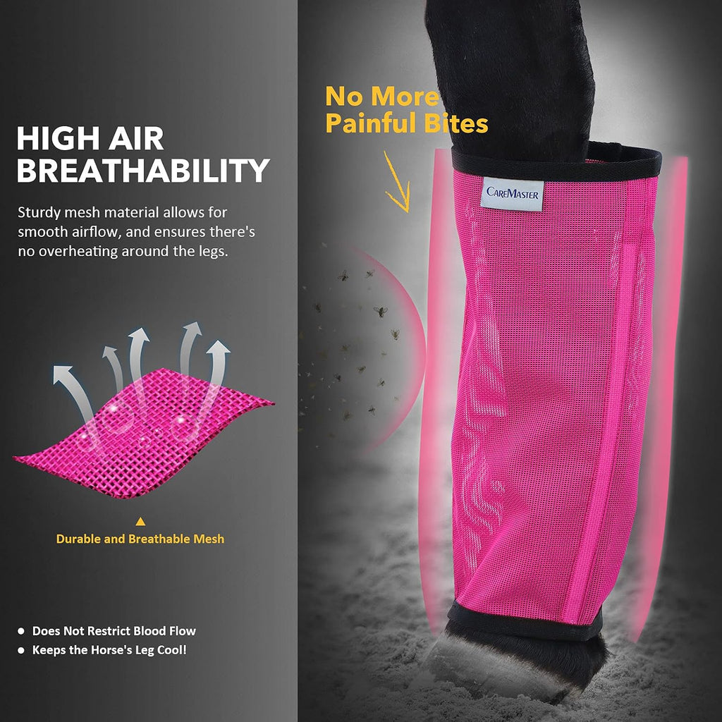 Equestrian fly protection leggings with non slip nylon stays