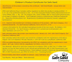 Safe Sand safety tested non toxic white play sand for indoor sensory tables