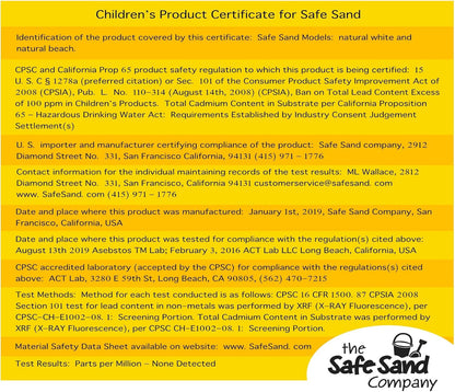 Fine texture detail of silica free safety tested play sand for kids