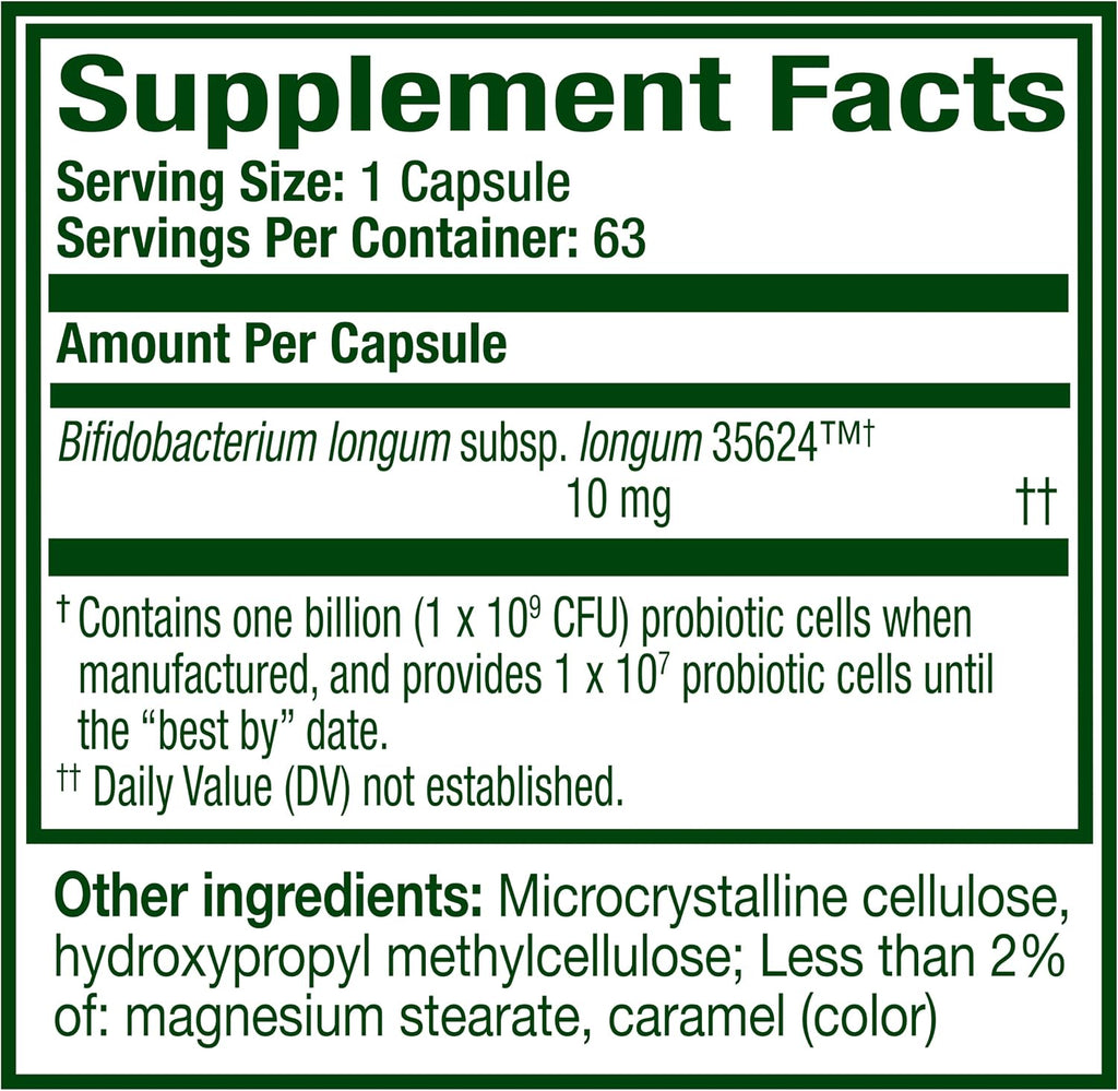 Align Probiotic, Pro Formula, Probiotics for Women and Men, Probiotics for Digestive Health, Men and Womens Probiotic Capsules Help Relieve Occasional Bloating & Gas*, 63 Capsules - Image 10