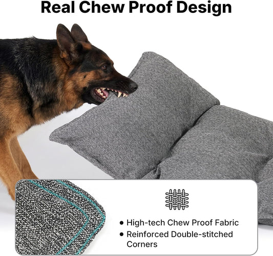 Veehoo chew proof pet mat reinforced corners detail