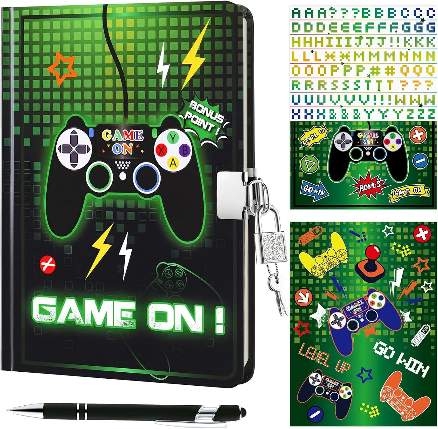 Wernnsai luminous game kids diary set front view