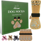 EXPAWLORER Dog Socks for Hot Pavement to Prevent Licking Paws, Non-Slip Dog Grippy Booties Shoes for Hardwood Floors, Traction Control Boots & Paw Protectors for Small Medium Large Senior Dogs BlackXL - Image 10