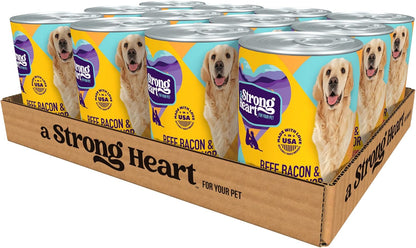 A Strong Heart Wet Dog Food, Cuts in Gravy with Beef - 13.2 oz Cans (Pack of 12), Complete & Balanced, All Life Stages, Made in USA - Image 11
