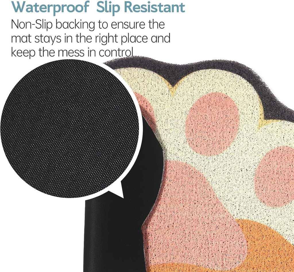 Premium imported PVC kitty litter trapping floor mat close up