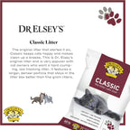 Dr. Elsey's cat litter bag side profile showing product details
