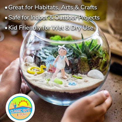 Educational sensory play setup with Classic Sand and Play