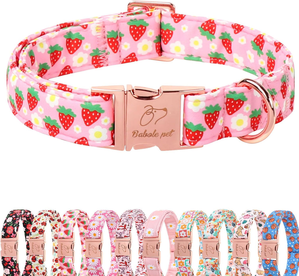 Yellow Daisy Dog Collar Cute Summer Dog Collars for Small Dogs - Lightweight Adjustable Girly Floral Female Dogs Everyday Collar with Safety Buckle S - Image 10