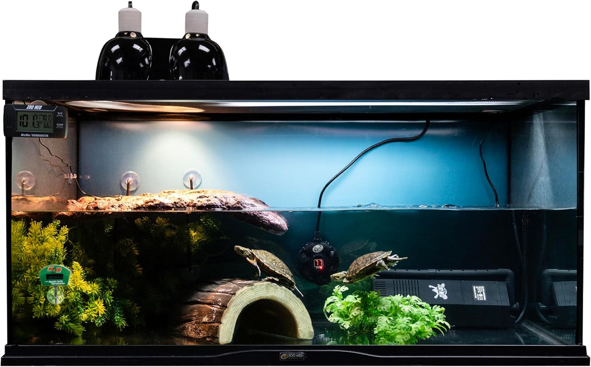 Zoo Med aquatic turtle lighting kit packaging and labels
