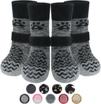 PUPTECK Anti Slip Dog Socks with Double Grippers for Hardwood Floors, Shoes for Hot/Cold Pavement, Boots & Paws Protectors to Prevent Licking, Traction Booties for Senior Small Large Dogs - Image 13