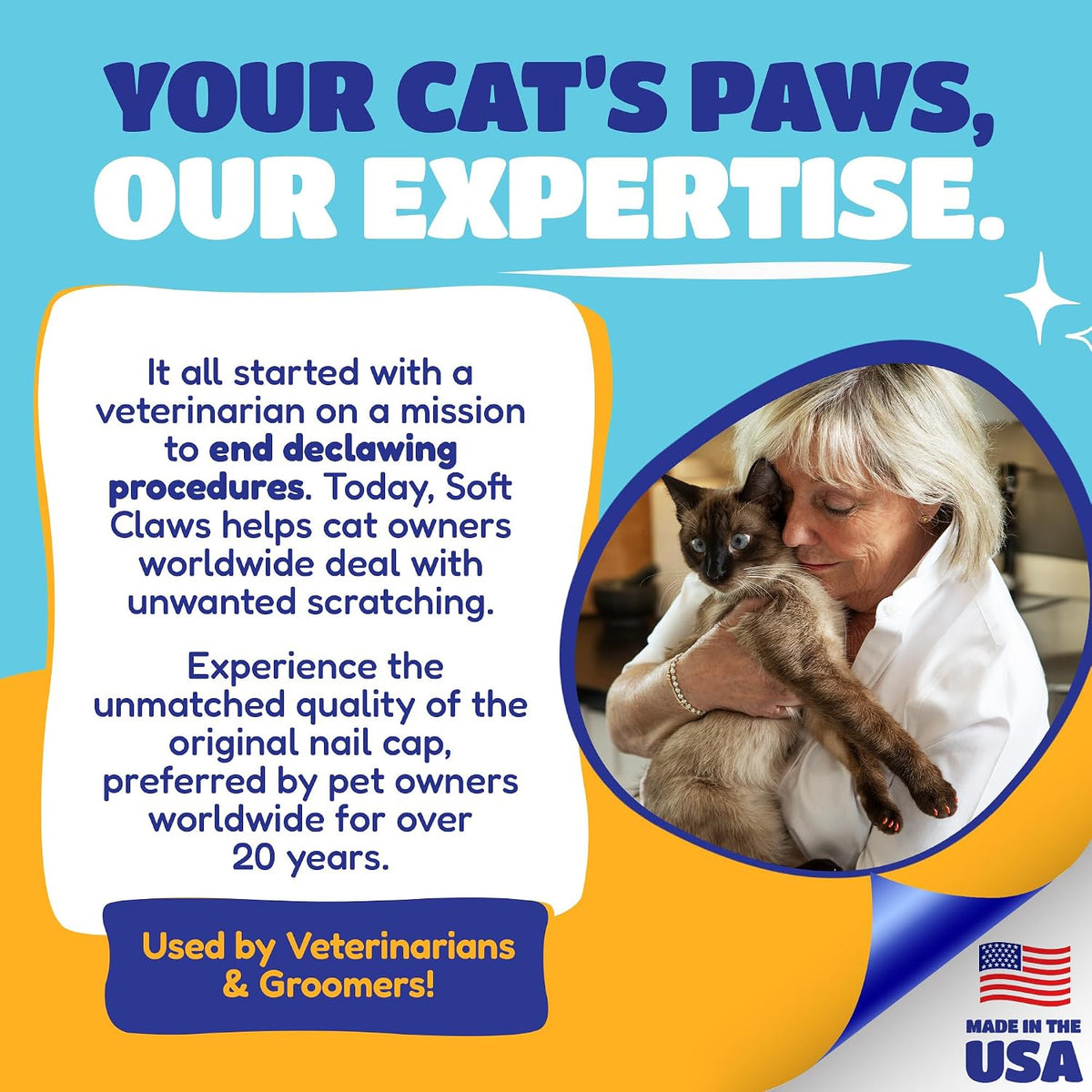 Soft Claws Nail Caps for Medium Cats, 40 Caps, Clear - Image 9