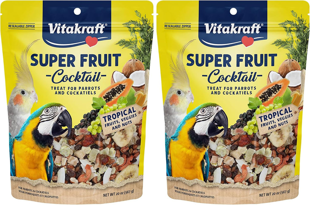 Vitakraft Fresh Super Fruit Cocktail - Tropical Parrot Fruit Blend - Parrot and Cockatiel Treat 1.25 Pound (Pack of 1) - Image 11