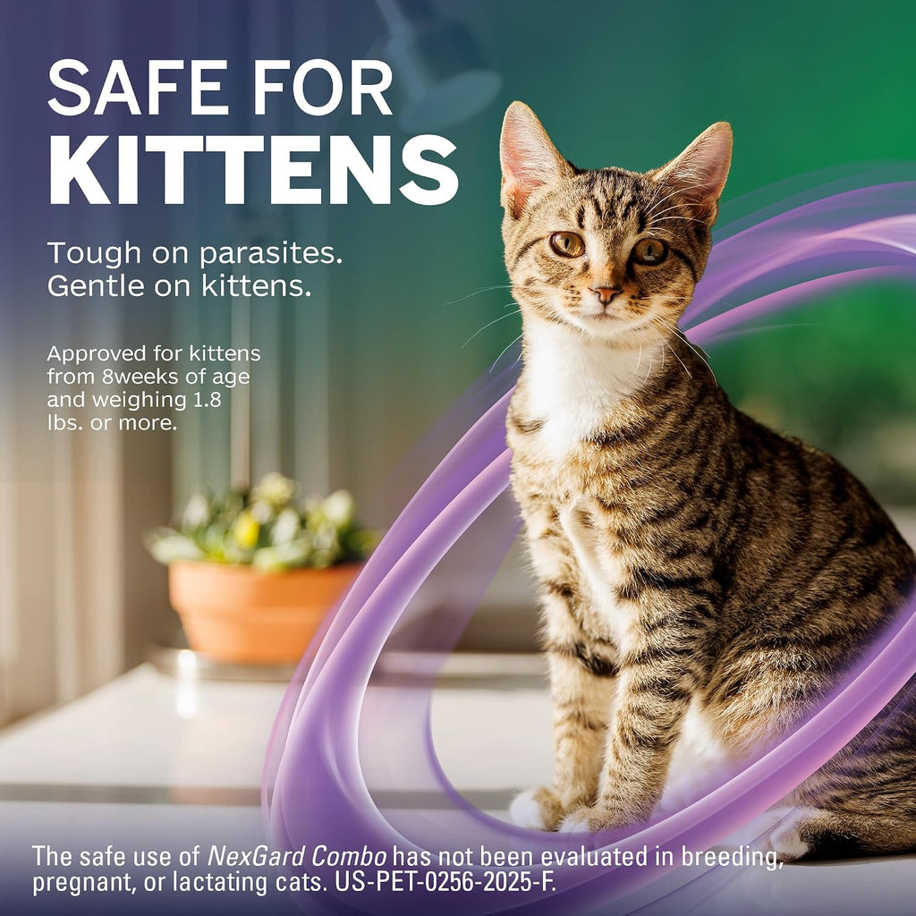 NexGard Combo feline treatment branding and label