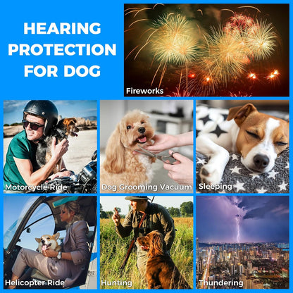 Famikako imported noise reduction headphones for large dogs protecting against fireworks