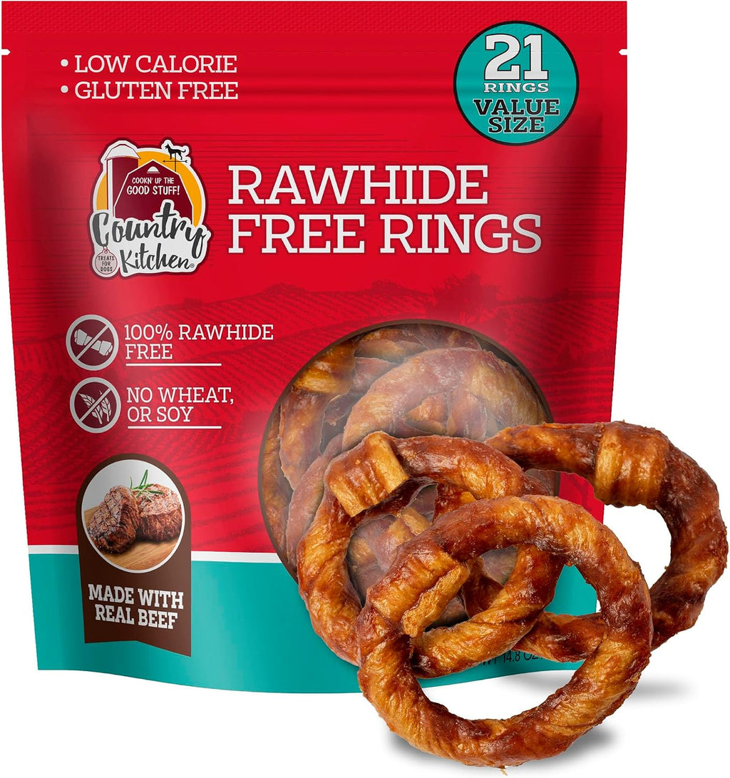 Country Kitchen Rawhide Free Beef Twists Dog Chews, Made with Real Beef, Highly Digestible, Gluten Free, 3 Count - Image 15