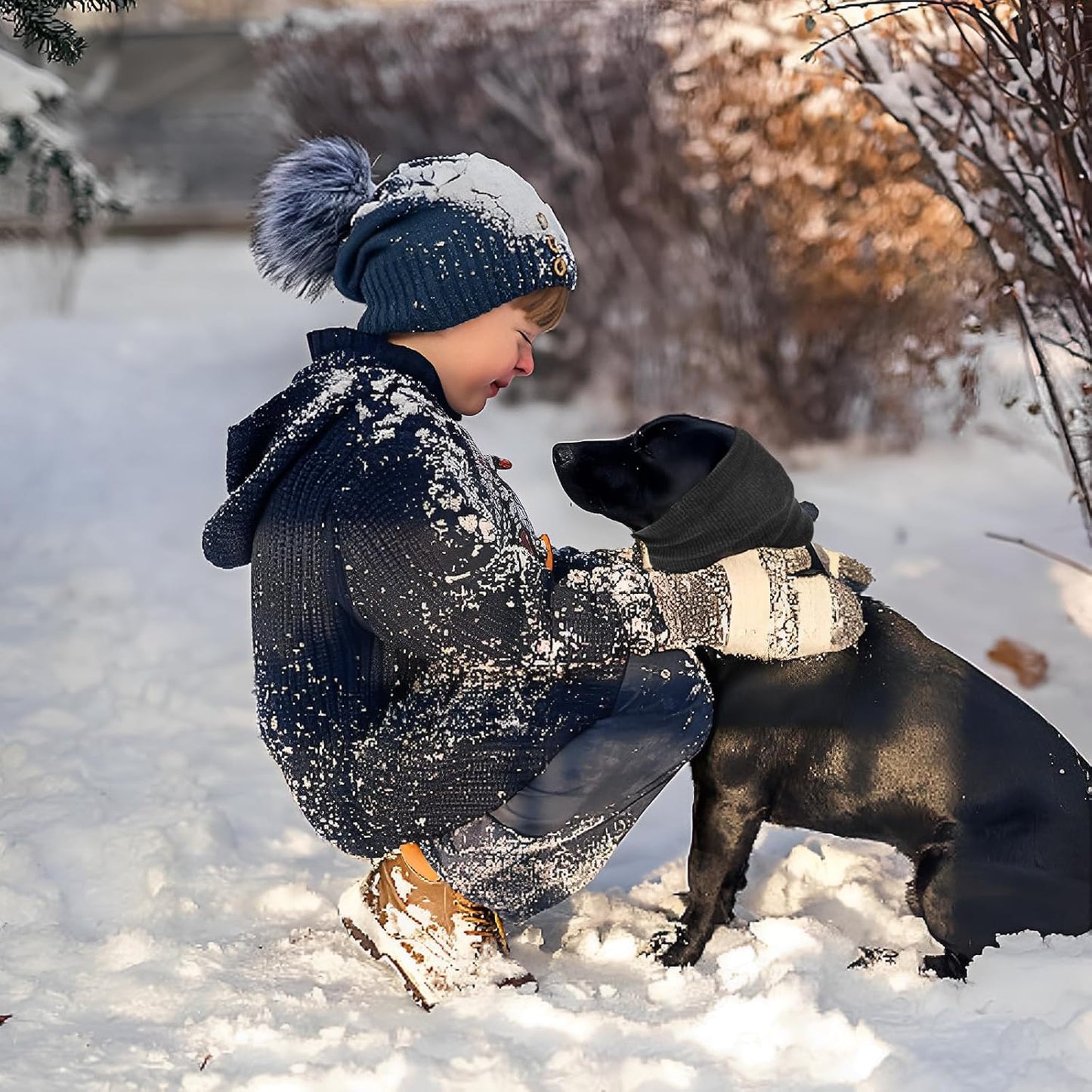 Adjustable dog ear muffs for thunder and lightning stress reduction