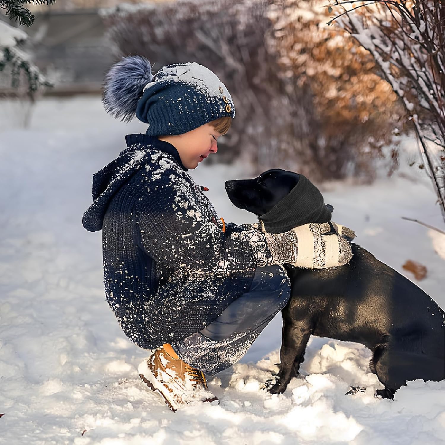 Adjustable dog ear muffs for thunder and lightning stress reduction
